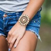 Copper and Ivory Stone Earrings - Western Style Jewelry