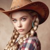Turquoise and Silver Hoop Earrings - Lightweight Western Style Jewelry