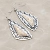 Turquoise and Silver Earrings - Lightweight Western Style Jewelry