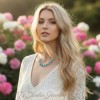 Turquoise and Silver Necklace with Teardrop Shaped Stones