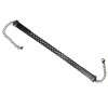 Black Laser Cut Leather Choker Necklace