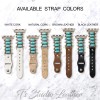 Turquoise and Silver Apple Watch Band Bracelet
