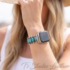 Turquoise and Silver Apple Watch Band Bracelet