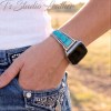 Turquoise and Silver Apple Watch Band Bracelet