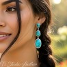 Turquoise and Silver Apple Watch Band Bracelet