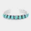 Large Cowgirl Turquoise Hoop Earrings